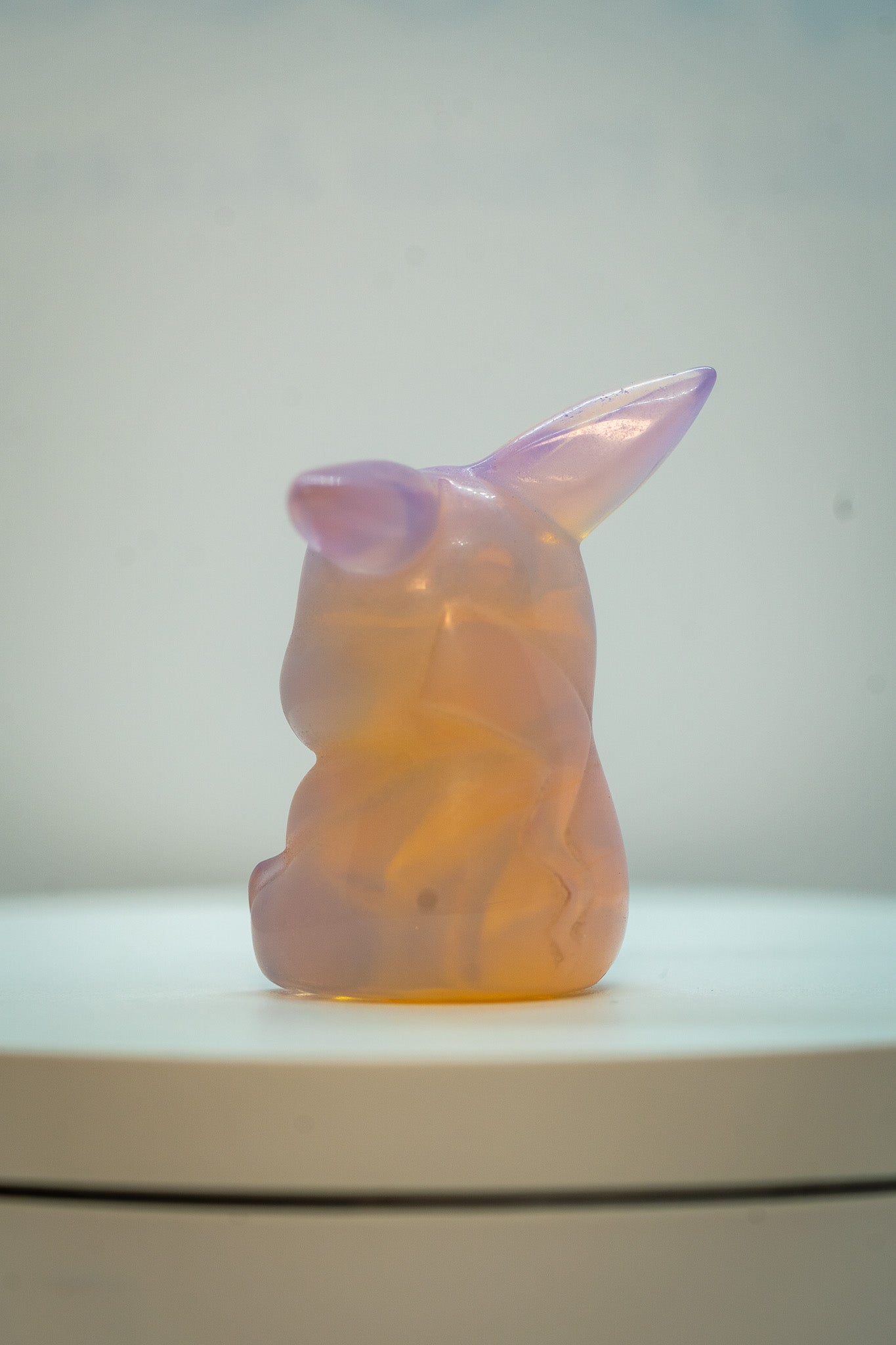 Pink Opalite Pikachu Carving – 22g