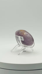 Amethyst Mixed Stripe Agate Palm – Palm Stone – 50g