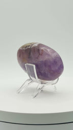 Amethyst Mixed Stripe Agate Palm – Palm Stone – 92g