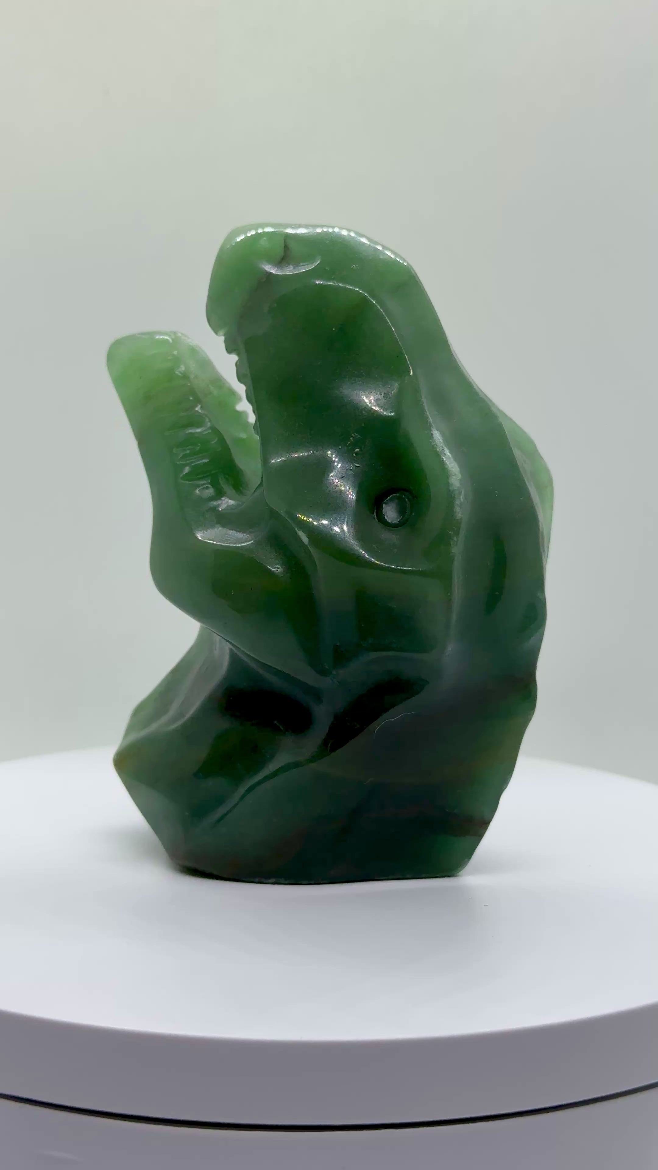 Green Aventurine T Rex Head - Carving - 299g
